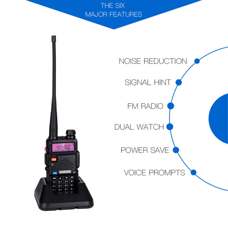 Bộ đàm baofeng uv-5r tầm xa hf dmr FM