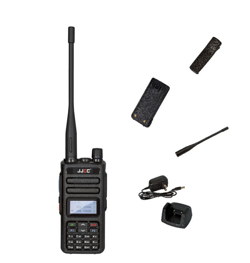 Bộ đàm hai chiều cầm tay giá rẻ nhất JJCC, khoảng cách 10km, DMR, băng tần kép