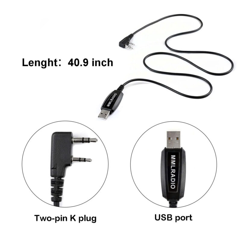 Cáp cài đặt USB cho máy tính JJCC kèm theo CD driver và phần mềm Baofeng cho bộ đàm hai chiều