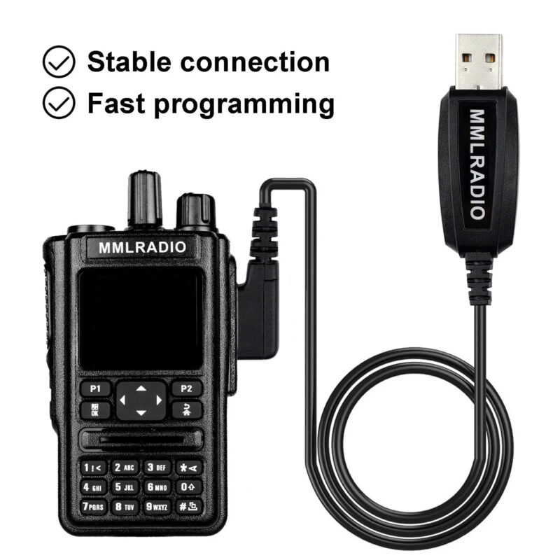 Cáp cài đặt USB cho máy tính JJCC kèm theo CD driver và phần mềm Baofeng cho bộ đàm hai chiều
